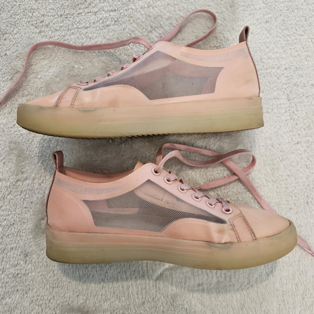 Pink Mesh Sneakers bp. Nordstrom Size 9 Pastel Girlhoodcore Preppy Athleisure - Picture 4 of 7